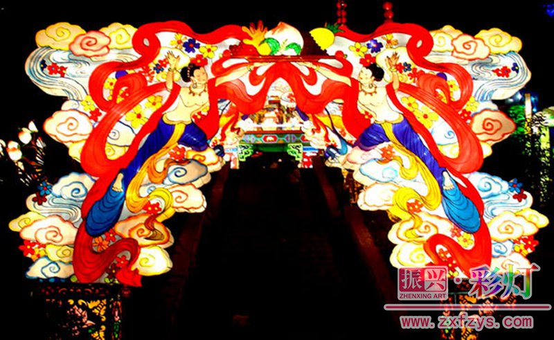 民俗彩门一《仙女祝贺》