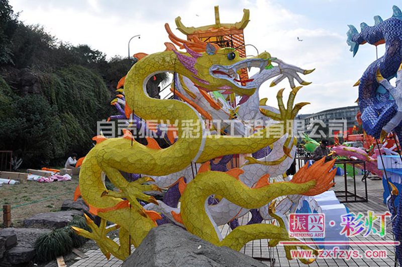 中国彩灯龙