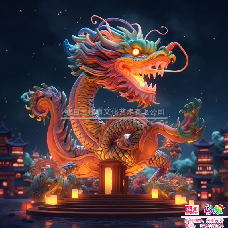 生肖龙年主题灯组