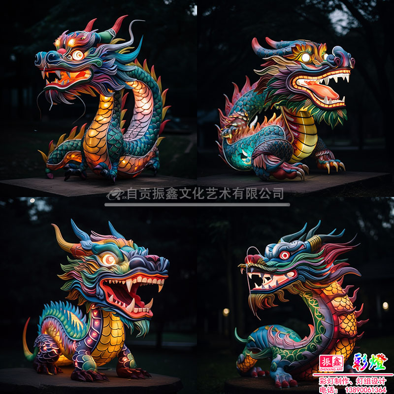 生肖龙年主题灯组