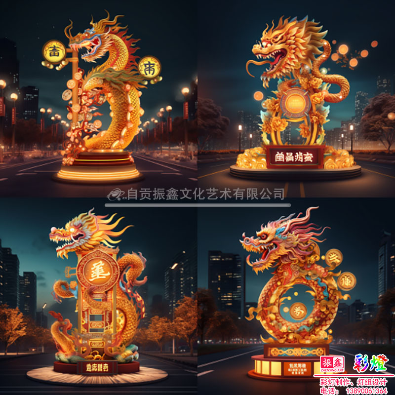 生肖龙年主题灯组