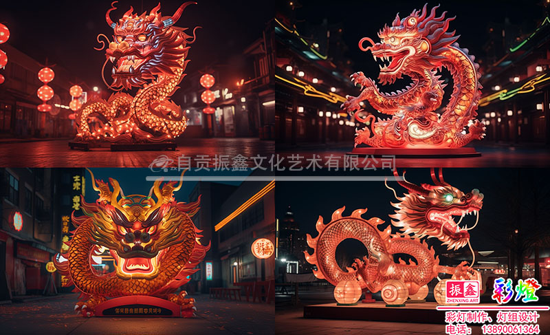 生肖龙主题灯