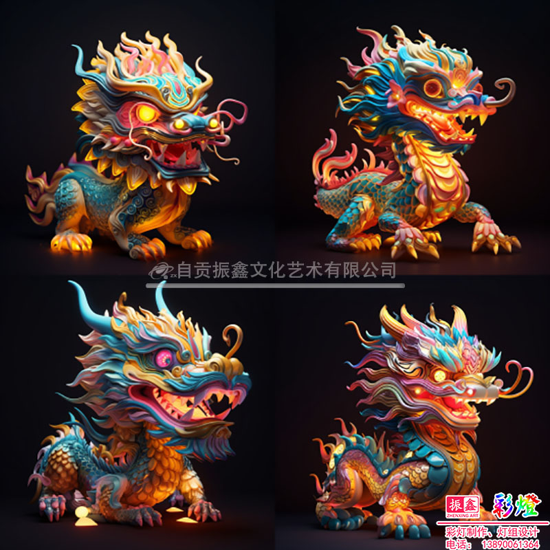 生肖龙年主题灯组