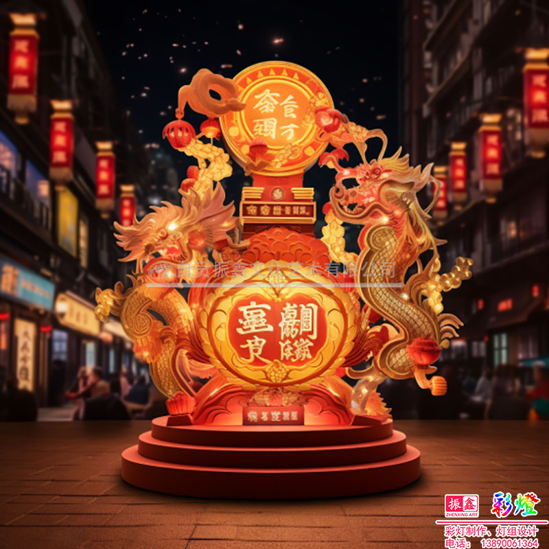 生肖龙主题灯组